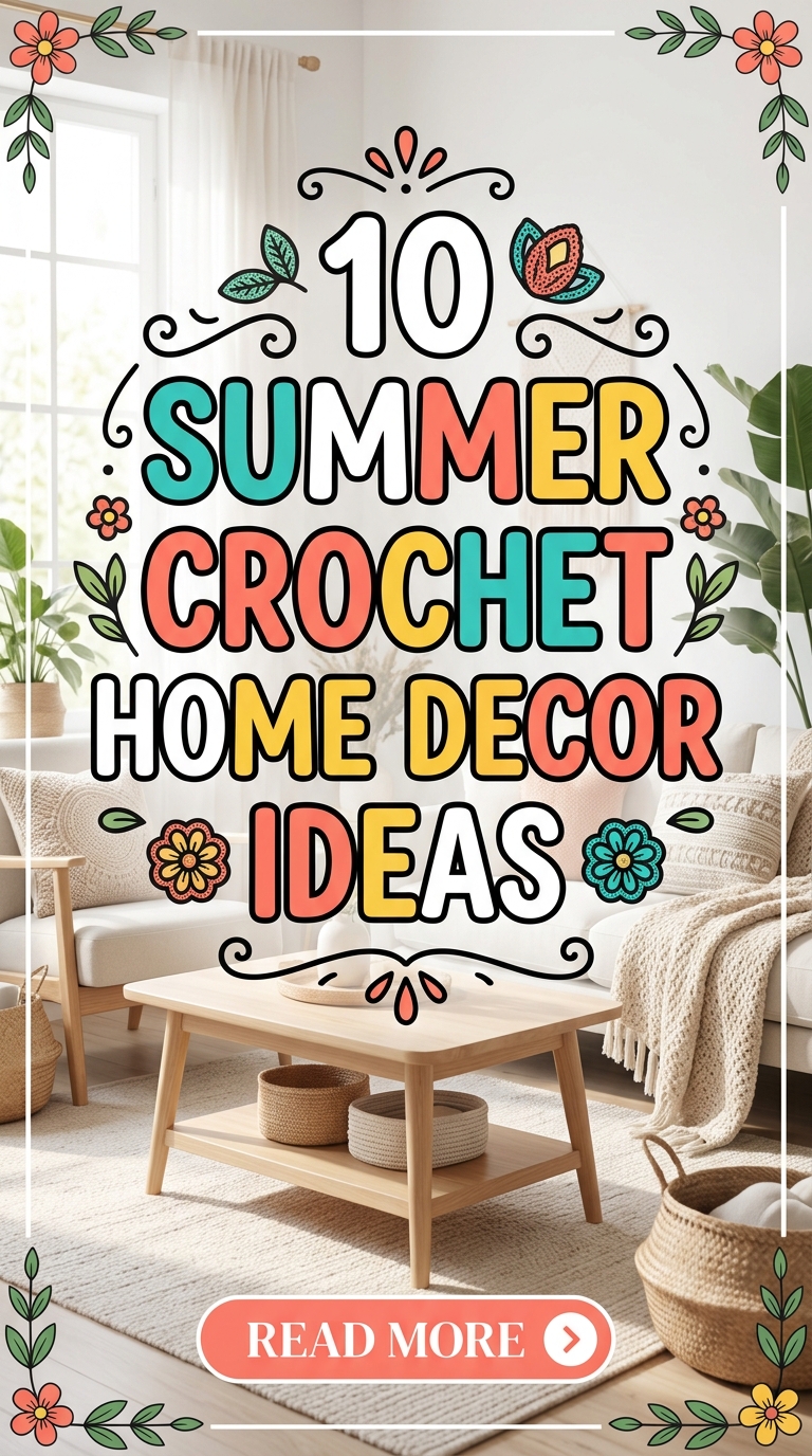 10 Summer Crochet Home Decor Ideas