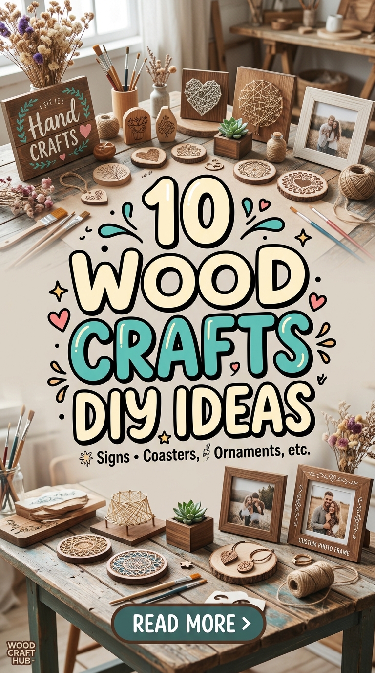 10 Wood Crafts DIY Ideas