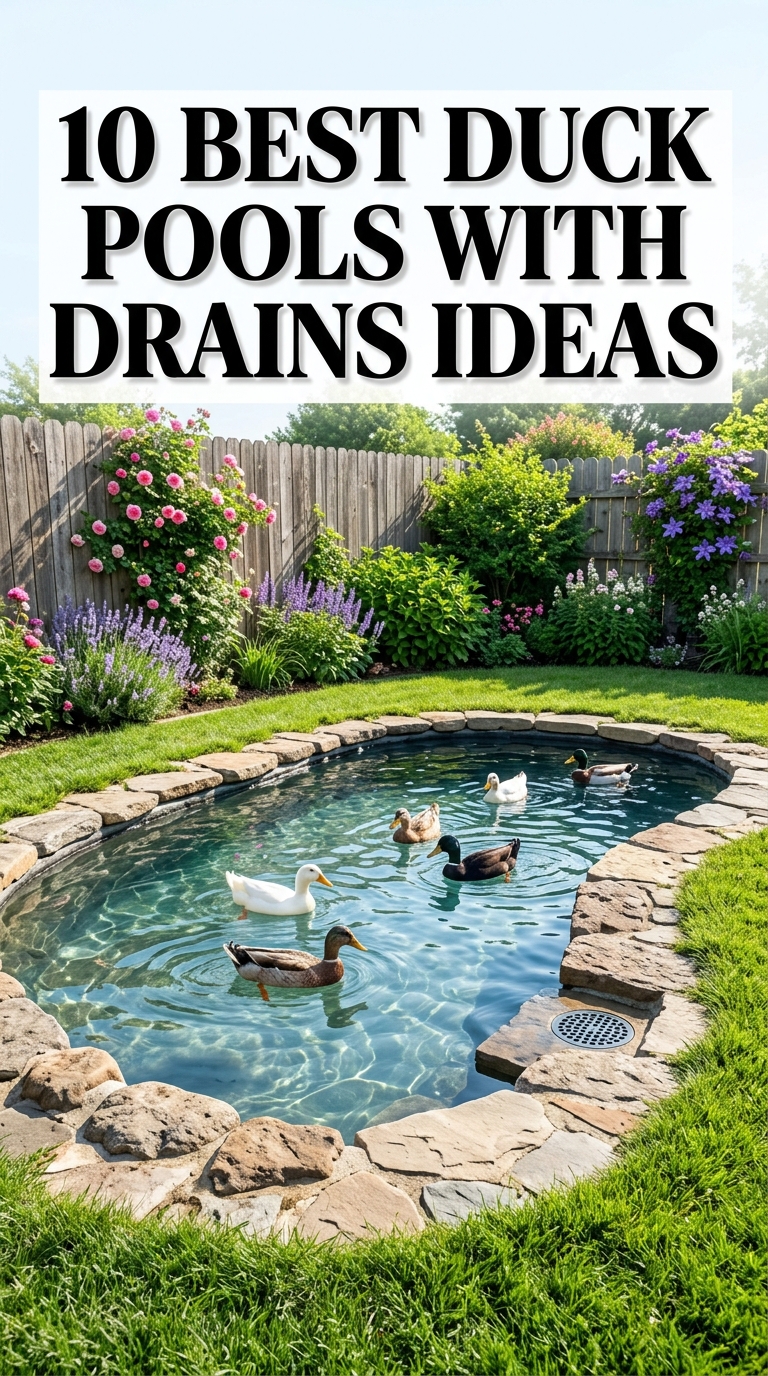 10 Best Duck Pools With Drains Ideas