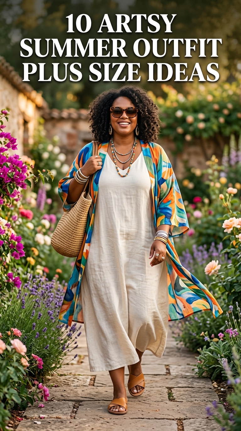 10 Artsy Summer Outfit Plus Size Ideas