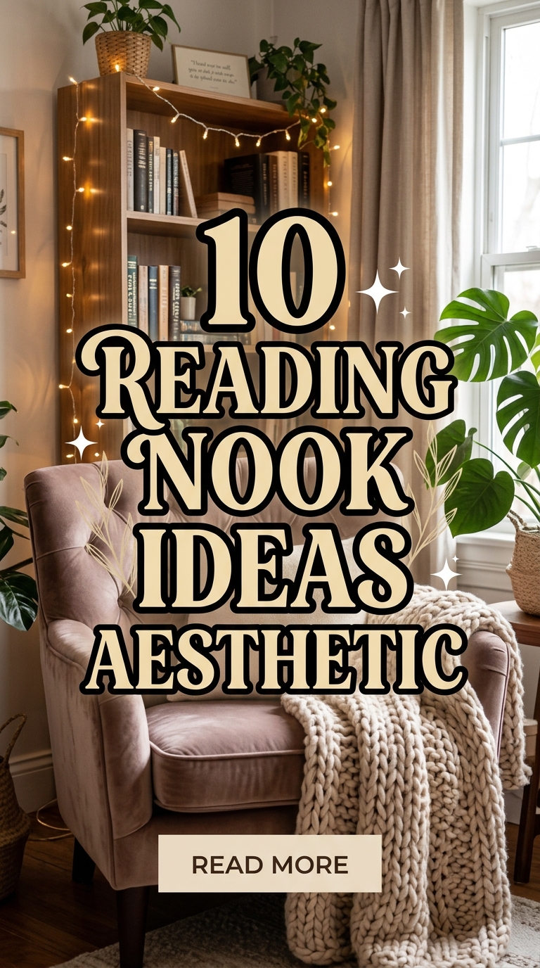 10 Reading Nook Ideas Aesthetic